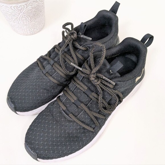 Puma Ladies Prowl Knit Shoe Women's Size 8 Sneaker Black - Picture 4 of 10